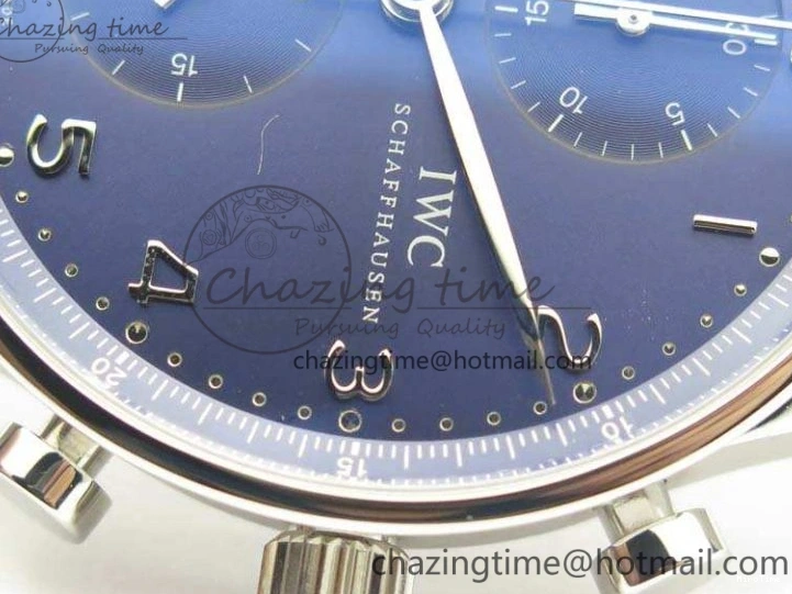 MIROTIME 0421 MoistureWicking Portuguese IW371491 ZF 1:1 Best Edition SS Blue Dial On Leather Strap A79350 (Slim Movement) V 7221
